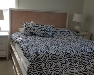Bedroom suite by Universal furniture - king bed, nightstands 
