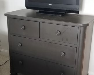 Small dresser by Stanley Furniture; TV