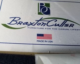 Navy sectional by Braxton Culler