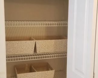 Closet storage systems