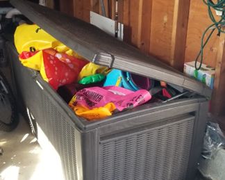 Beach equipment; storage chest