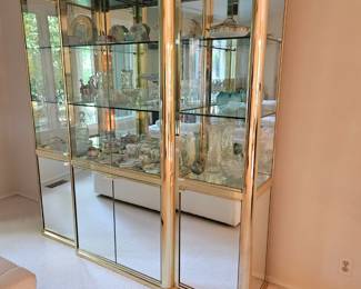 Glass/mirror and chrome display Case
