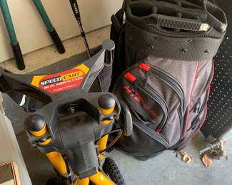 Sun Mountain Speed Cart & Hot Z HTZ 4.5 golf bag