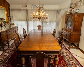 Art Nouveau Dining set from turn of century Bellingham family