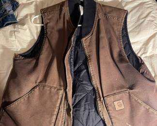 Carhartt Brown Insulated Work Vest