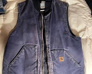 Carhartt Blue Insulated Work Vest