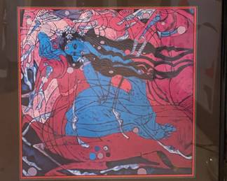 1985 Print "Emerald Lady" by Jiang Tiefeng 