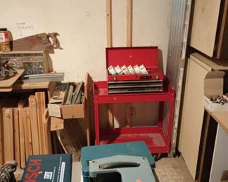 Delta 12" Disc Sander, Delta Planer, Husky Three Drawer Tool Box