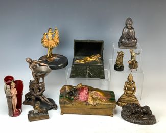 COLLECTION OF EROTICA BRONZES