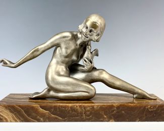SIGNED GERARD BRONZE ART DECO