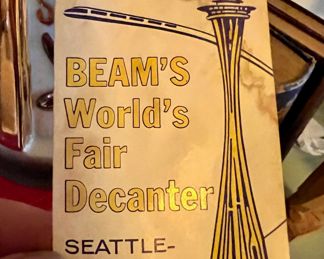 1962 Jim Beam Seattle's World Fair Whiskey Decanter