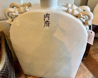 Chinese Dragon Pilgrim Bottle/Jar