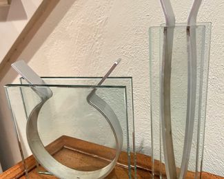 Pair of 1990s  Ribbon Vases by Peter Hewitt