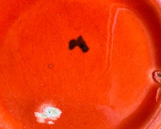 1960 Metlox Poppytrail Red Rooster - Set of 13 Mugs, 1 Honey Pot
