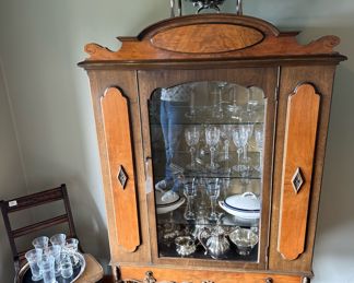 Jacobean Glass Front China Cabinet