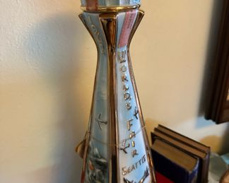 1962 Jim Beam Seattle's World Fair Whiskey Decanter