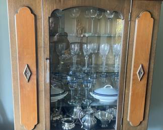 Jacobean Glass Front China Cabinet