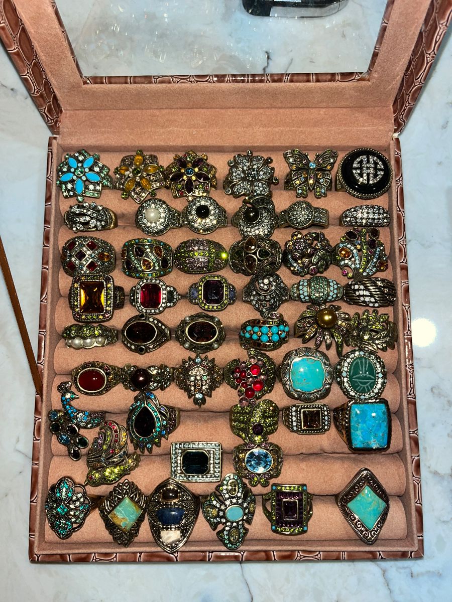 Heidi Daus, Barse and more sterling silver and costume jewelry rings 