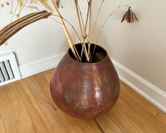 Hammered Copper & Brass Vase