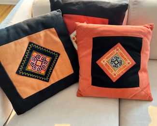 Set of 3 Indonesian Pillows
