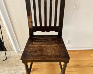 18th Century English Oak Hall Chair