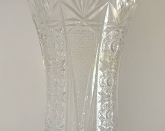 Czechoslovakian Crystal Vase