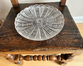 Czechoslovakian Crystal Platter