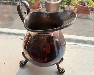 Silverplate Sheffield Silver Co. Footed Jug