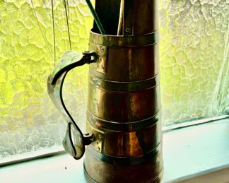 Copper & Brass Banded Pitcher
