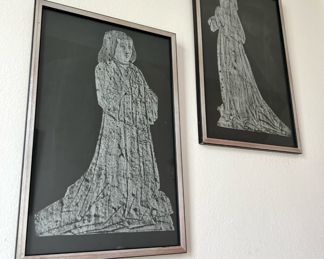 2 English Church Brass Rubbings