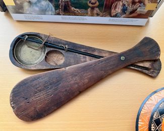 Chinese Opium Scale with Wood Case