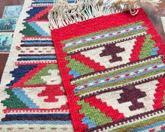 2 Turkish Kilim Prayer Rugs