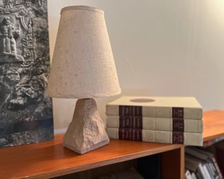Stone Table Lamp - Made in Derbyshire England