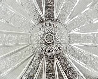 Czechoslovakian Crystal Platter