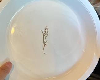Corning Ware Pie Plate - Wheat Design