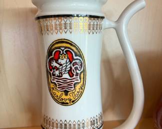 Ceramic Sipping Mug/Stein - Made in Czechoslovakia 