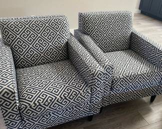 Pair of Ethan Allen Marcus Chairs - Fabric - 98488