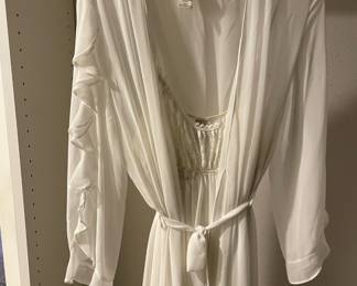 In Bloom Sheer White Robe