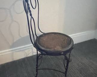 Black Iron Ice Cream Parlor Chair
