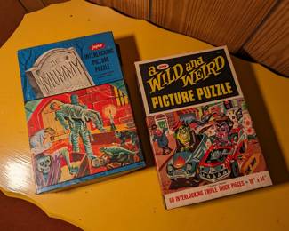 Vintage Puzzles - The Mummy/Wild and Weird