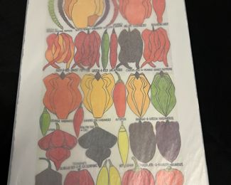 ORIGINAL Signed Peppers. Blackstock Limited Signed Number Prints- Peppers, Cauliflower and Crows