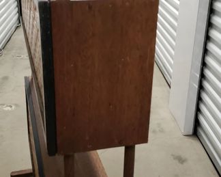 Custom MCM Solid Wood with Gold Plastic Inserts Bookcase/Display Case 47"W x 77.5"H x 8.25"D Was $795 Now $650