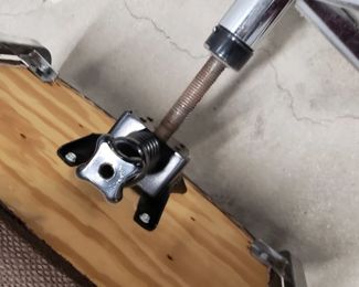 Vintage MCM Globe Business Essentials Inc Chrome Frame Brown Padded Fabric Seat & Vinyl Back Office Chair on Wheels   Call