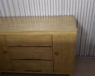 MCM Avocado Faux Finish Dresser Buffet/Credenza 50"W x 19.75"D x 33.5"H    $495