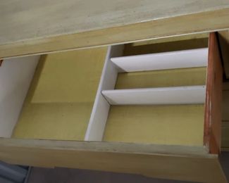 MCM Avocado Faux Finish Dresser Buffet/Credenza 50"W x 19.75"D x 33.5"H    $495