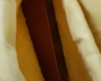 Restored Solid Wood Cherry Drop Down Table With 2 Leafs & Brass Leg Feet Covers Measures: Open 55.5"W x 38.25"D Closed 26"W Leafs 14"W x 38.25"D  $595