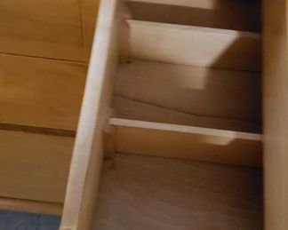 MCM Solid Wood Buffet Credenza with Original Hardware 5'W x 20"D x 31.75"H     $695