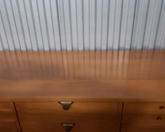 MCM Solid Wood Buffet Credenza with Original Hardware 5'W x 20"D x 31.75"H     $695