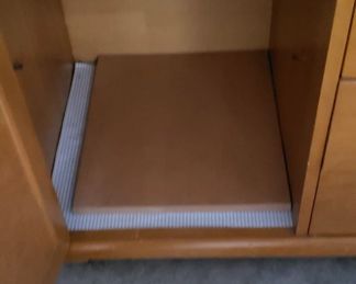 MCM Solid Wood Buffet Credenza with Original Hardware 5'W x 20"D x 31.75"H     $695