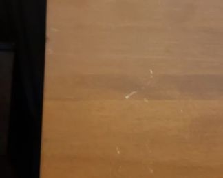 MCM Mid Century 2 pc Cabinet with Original Hardware (Missing 1 glass from top) Bottom 33"W x 20"D x 32"H Top 31"W x 33"H x 13"D $495